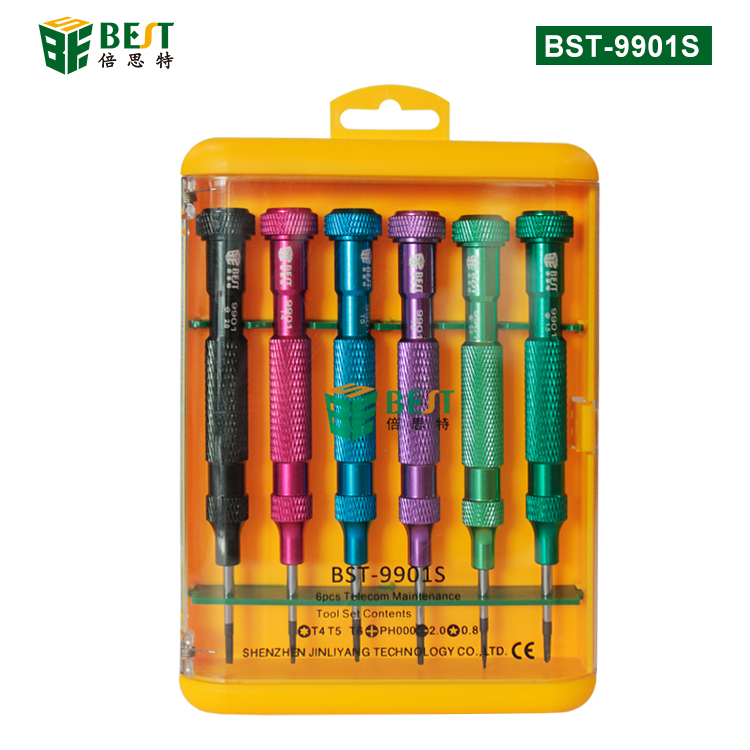 BST-9901S 電子電訊工具6pcs 螺絲套批 螺絲刀套裝