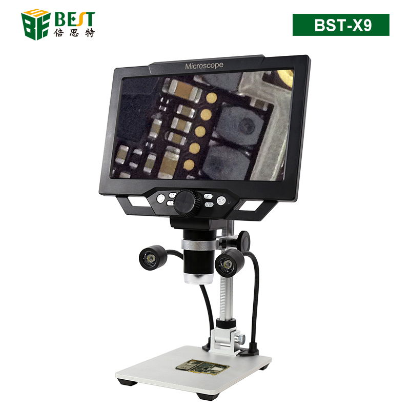 BST-X9 1200萬像素高清帶屏工業(yè)顯微鏡 1600倍放大 多種CCD相機選擇及輸出方式 數(shù)碼顯微鏡