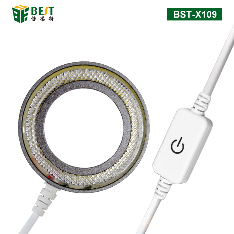 BST-X109 顯微鏡防塵環(huán)形燈 亮度可調36顆LED燈珠7.8W防油煙防塵鏡光圈